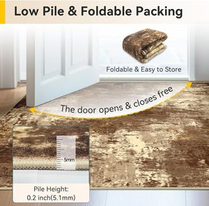 <span class=keywords><strong>Tapis</strong></span> d'intérieur modernes abstraits lavables 5'x7' antidérapants doux pour salon grande taille entrée chambre crèche décoration intérieure - Product Image 3