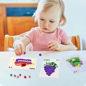 Jouets de peinture personnalisés en pompons pour enfants, kit interactif de boules moelleuses, artisanat de boules de poils pour garçons et filles - Product Image 4