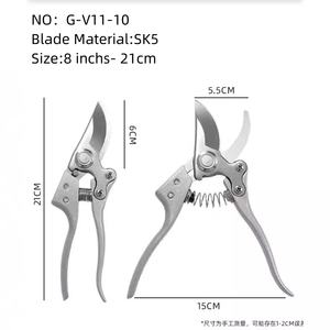 Sécateur de jardin agricole professionnel pour arbres fruitiers contournement ciseaux manuels SK5 acier à haute teneur en carbone de qualité industrielle - Product Image 6