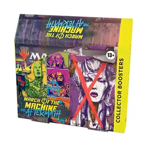 Authentic_MAGIC THE GATHERINGG (M.T G): March of the Machine: The Aftermath Collector Booster Box | 12 paquetes (72 CARTAS mágicas