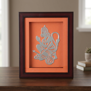กรอบรูปสี่เหลี่ยมทองเหลืองชุบเงิน HANUMAN JI สำหรับงานวันเกิดและปีใหม่ - Product Image 3