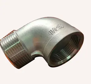 Plumbing materials stainless steel threaded SS304/316 Sanitary pipe fittings Union Elbow for water supply