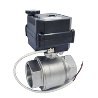 Vanne à boisseau sphérique électrique bidirectionnelle en acier inoxydable DN50 DC12V 24V AC 110V 220V pour le contrôle du débit d'eau