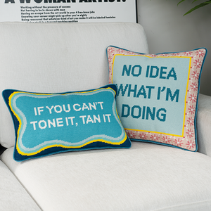 Taies d'oreiller de luxe personnalisées brodées sur mesure pour hôtel, <span class=keywords><strong>60x60</strong></span>, fermeture éclair, double face, décoratives pour canapé - Product Image 6