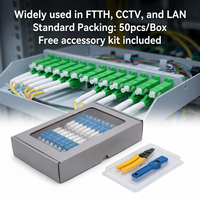 Conector rápido de fibra óptica FTTH SM duradero SC PC UPC para terminación rápida