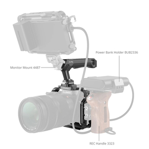 Kit de cage en silicone SmallRig pour appareils photo G9 <span class=keywords><strong>II</strong></span>/<span class=keywords><strong>S5</strong></span> <span class=keywords><strong>II</strong></span>/<span class=keywords><strong>S5</strong></span> IIX avec poignée supérieure, pince de câble et plaque de fixation rapide Arca-Swiss - Product Image 5