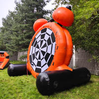 Réveil géant pour fléchettes sur le thème du football, Réveil pour fléchettes de football gonflables orange