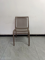 Chaise de jardin en plastique H-355 empilable sans accoudoirs, mobilier d'extérieur traditionnel pour hôtel, cuisine, école