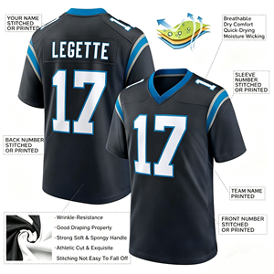 Camiseta de <span class=keywords><strong>Rugby</strong></span> Personalizada al por Mayor, Estilo Retro, de Malla Transpirable, para Fútbol Americano, de Secado Rápido y Manga Corta - Product Image 3