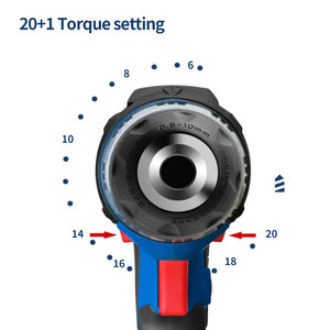 HERZO <span class=keywords><strong>12V</strong></span> Akülü Mini Matkap 25Nm Maksimum Tork 500W 2.0Ah Lityum Fırçalı Motor Değişken Hızlı Endüstriyel Spline Mandren 10mm - Product Image 3