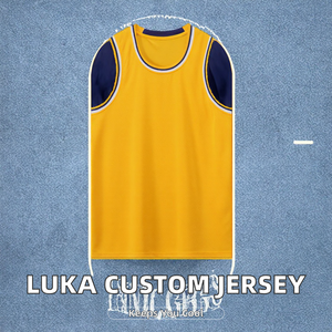 Camiseta de Baloncesto Luka de la Mejor Calidad, Personalizada, Estampada y Bordada, Transpirable, sin Mangas, de Poliéster/Algodón, Estilo Americano, para Equipos - Product Image 2