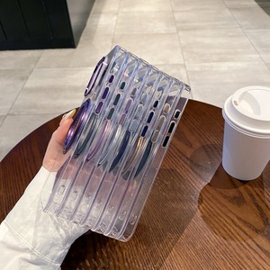 Luxury Transparent <strong>360</strong> <strong>Degree</strong> <strong>Rotating</strong> Magnetic TPU <strong>Stand</strong> Phone Covers <strong>case</strong> for iPhone 17 16 15 14 Pro Max - Product Image 6