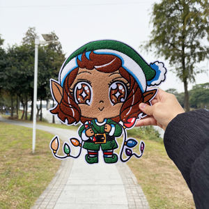 OEM 맞춤 셔닐 패치 자수 패치 셔닐 만화 애니메이션 채널 패치 (후드티, 반바지, 티셔츠용) - Product Image 3