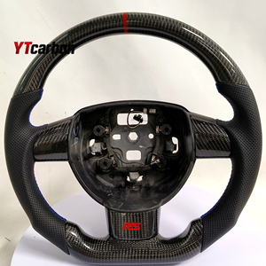 พวงมาลัยคาร์บอนไฟเบอร์แท้แบบกำหนดเองสำหรับโฟกัส MK2รถ KUGA <span class=keywords><strong>MK1</strong></span> ST <span class=keywords><strong>RS</strong></span> สไตล์การแข่ง - Product Image 1