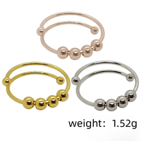 SSeeSY joyas mode inquiétude soulagement Anti-stress anneau Spinner rotatif réglable anxiété Fidget anneaux pour hommes
