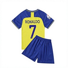 Riyadh Home Soccer Jersey Childrens Football Kit 100% Polyester Drawstring Closure Football Sportswear