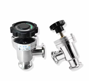 Su KF16 CF körük izolasyon Solenoid vakum için PTFE sızdırmazlık ile manuel sağ açı paslanmaz çelik sineklik vana - Product Image 3