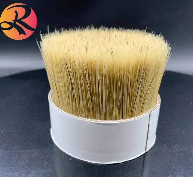 RIXING Professional Pure Bristle Flat Paint Brush With Hard Wooden Handle