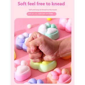 Kit de Diversión para Manualidades con Silicona, Unisex, Material Plástico, Juguete Antiestrés con Forma de Pata de Gato, en Caja, para Niñas y Niños - Product Image 3
