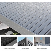 Pavillon de jardin extérieur en alliage d'aluminium Xiamao avec stores rétractables électriques, protection solaire et anti-pluie