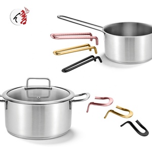 Ensembles d'ustensiles de cuisine professionnels en acier inoxydable, casseroles et poê<span class=keywords><strong>les</strong></span> multifonctions, casseroles industrielles - Product Image 5