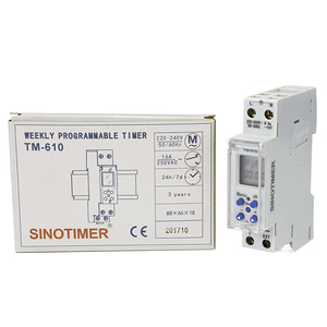 Sinotimer tm610 siêu mỏng 18mm hẹn giờ kỹ thuật số, lập trình 7 ngày, 16A,110V/ 220-240VAC, cài đặt 1 PHÚT, màn hình LCD - Product Image 4