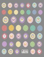 Autocollants pour ongles en polyuréthane non toxique sans BPA, avec logo personnalisé, motifs 3D en relief colorés, strass, marguerites et cœurs, autocollants adhésifs