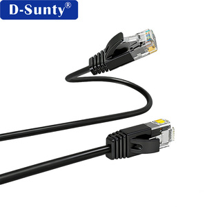 Câble Ethernet Cat6 D-Sunty noir en cuivre pur, 8 conducteurs, cordon de raccordement réseau pour routeur, commutateur, PC - Product Image 6