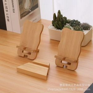 Wooden Phone <b>Stand</b> Bamboo Tablet Holder Desktop <b>Stand</b> For Mobile Device Viewing - Product Image 3