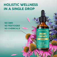 Rosebest Vente en gros OEM Marque privée Gouttes liquides de soutien pour le drainage lymphatique et la détoxification, Complément à base de plantes végétalien