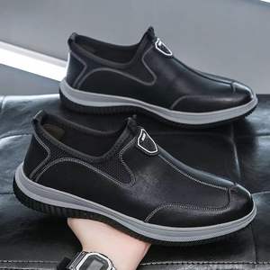 Zapatos de cuero para hombre, nuevos, modernos y a la moda, casuales, cómodos, versátiles, estilo británico minimalista, para caminar. - Product Image 5