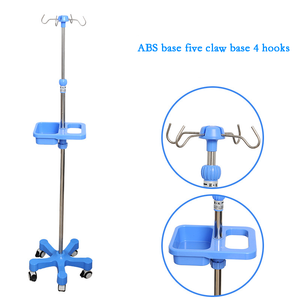 Tempat Tidur Rumah Sakit Medis Stainless Steel Dipasang Di Langit-langit <span class=keywords><strong>Iv</strong></span> Tiang Tetes Berdiri - Product Image 4