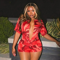 Vêtements tendance à la mode, imprimés estivaux, tenues de vacances à Hawaï, streetwear, ensemble short deux pièces pour femmes