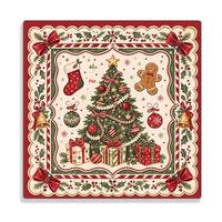 Nouveau Tapis de Mahjong Américain en Caoutchouc Noël 2026 Antidérapant Lavable Bords Cousus Silencieux Extra Large pour Jeu de Société