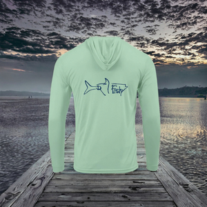 เสื้อฮู้ดตกปลาแขนยาวแบบยูนิเซ็กซ์ ป้องกันแสงแดด UPF50 ผลิตจากโพลีเอสเตอร์ 100% กันน้ำ พิมพ์ลายแบบซับลิเมชั่น - Product Image 3