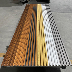 Panel de Pared de <span class=keywords><strong>PVC</strong></span> WPC Impermeable e Ignífugo SONSILL, Tablero de <span class=keywords><strong>Listones</strong></span> Acanalados de <span class=keywords><strong>Madera</strong></span> y Plástico Compuesto para Revestimiento de Hoteles en Interiores/Exteriores, TV - Product Image 2