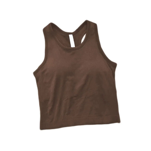 Camiseta sin mangas de punto ligero con cuello redondo, 100% algodón, tejido abierto, para mujer, transpirable, cómoda para el verano, ideal para combinar en capas sin esfuerzo. - Product Image 1