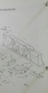 Excavadora de ruedas Dozer Blade para Hyundai R210W-7 51N6-31003BG - Product Image 2