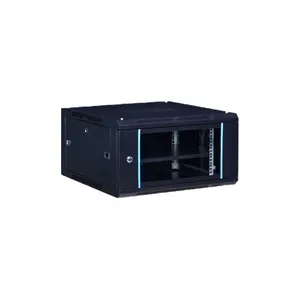 SY384 6U wandmontiertes Server-Rack Netzwerk-Schrank mit gehärtetem Glas Tür Post Rack Datencenter (4U-15U optional) 600*450