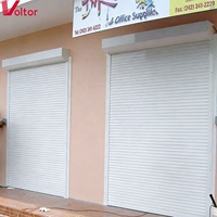 Tailles et couleurs personnalisables avec porte enroulable pour garages modernes et bâtiments industriels, porte enroulable en aluminium