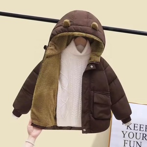Veste d'hiver pour bébé garçon, écologique, respirante, imperméable, coupe-vent, avec capuche oreilles d'ours, manteau chaud - Product Image 5