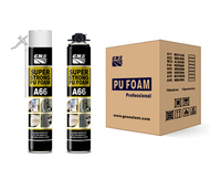Nettoyant-colle-colmatant polyuréthane multi-usage GNS en spray pour usage professionnel avec applicateur pistolet/paille pour le transport