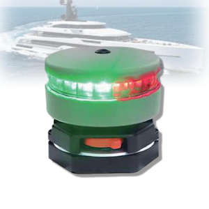 Feu de navigation LED portable à piles IP66, lampe de signalisation maritime 225 °   360 °   1 à 2 NM pour bateaux, yachts, bouées, navires - Product Image 1
