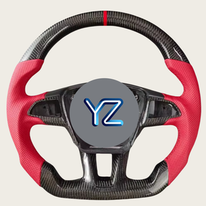 Volant chauffant en fibre de carbone de style sport <span class=keywords><strong>YZ</strong></span> pour Ford Focus RS ST MK3, pièces de rechange pour la modification et l'amélioration de l'intérieur de la voiture - Product Image 5