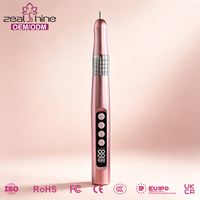 Ponceuse à ongles portable sans fil 2-en-1 rechargeable 35000 tr/min, stylo perceuse à ongles compact avec lampe UV pour manucure et salon de beauté