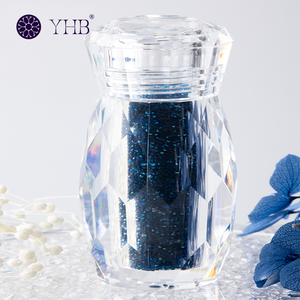 Strass pour ongles haut de gamme, bleu sable profond AB, de haute qualité, micro-perforés, avec <span class=keywords><strong>perles</strong></span> de cristal mélangées et strass à double pointe - Product Image 2