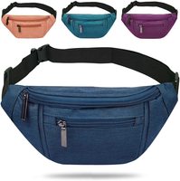 Sac de taille pour la course à pied en plein air OEM, polyester, imperméable, portable, durable, avec fermeture à glissière, personnalisable, sac de sport quotidien à bandoulière