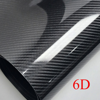 Film vinyle carbone 3D-6D 9D auto-adhésif imperméable à changement de couleur pour voiture et moto, accessoires de tuning automobile de luxe