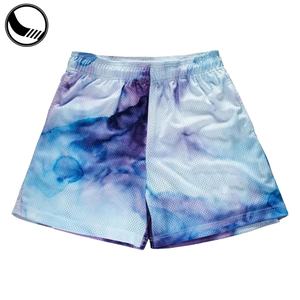 Shorts de sport décontractés à séchage rapide et respirants, 92% polyester, 8% élasthanne, impression numérique, shorts de course pour hommes - Product Image 3