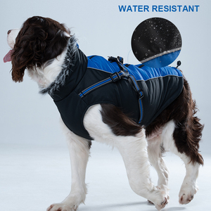 Abrigo de Invierno para Perro con Arnés, Venta al por Mayor de Fábrica, Ropa de Lujo Personalizada para Perros Grandes con Cuello Alto - Product Image 3